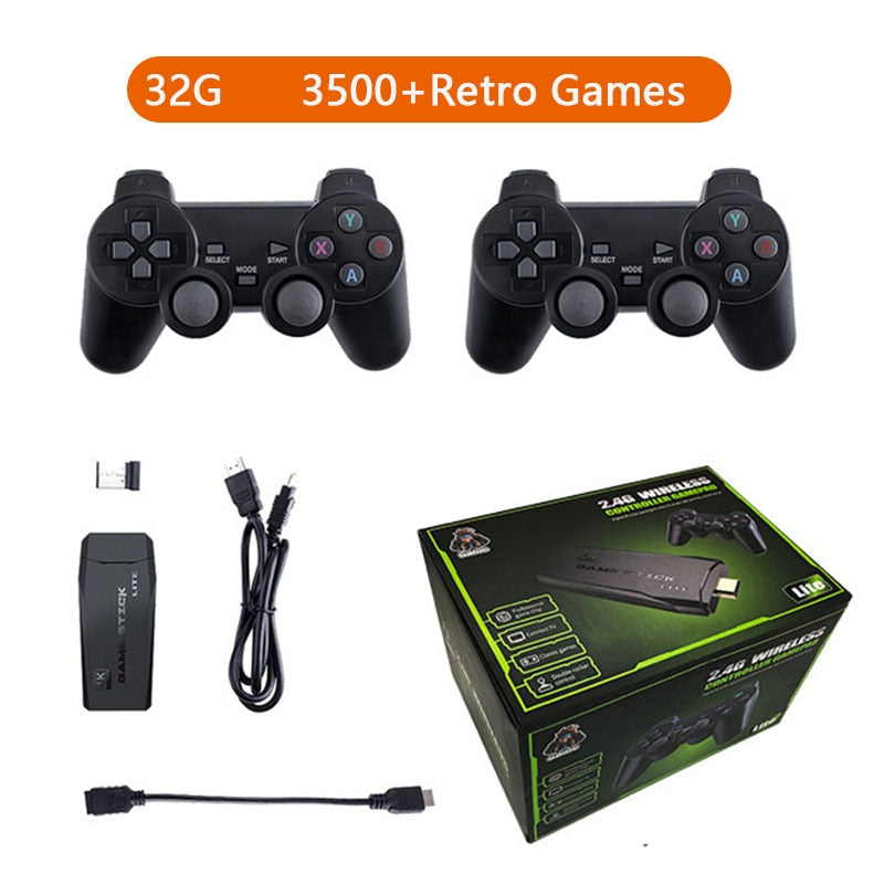 Game Stick Retrô GD10 Ultra 64GB + 2 Controles sem Fio