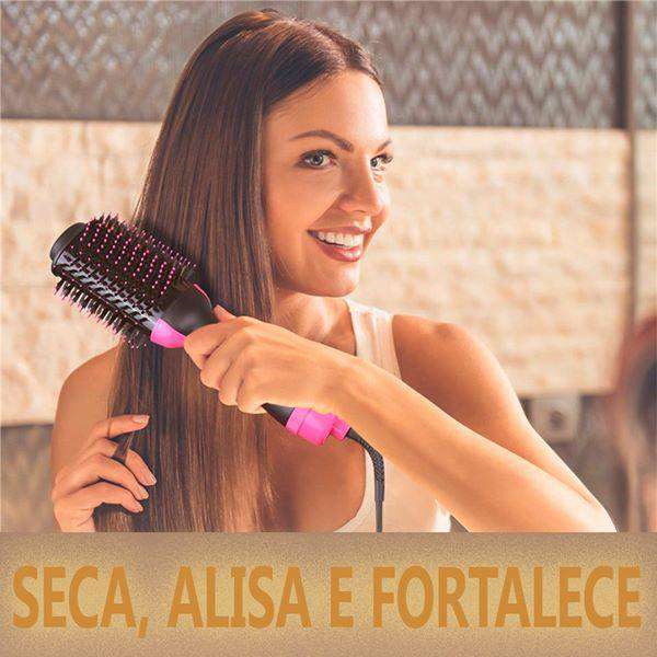 Power Brush - Escova 3 em 1 - Seca, Alisa e Fortalece. - Compre Agora